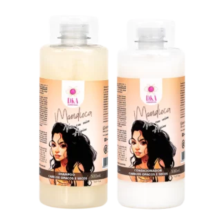 Kit Shampoo E Condicionador Mandioca 500ml - Brilho Reestruturador DKA Cosméticos