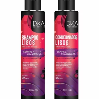 kit LISOS - sempre exuberante - Shampoo + condicionador DKA 800ml.