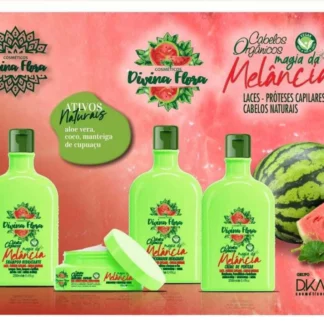 kit Linha Cabelos Orgânicos e Naturais Magia da Melancia - Divina Flora