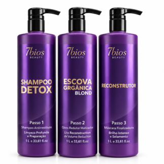 Kit Escova Orgânica Matizada  1 L  - 7Bios