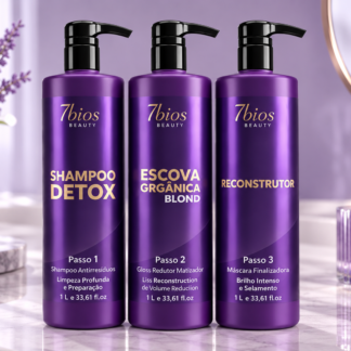 Kit Escova Orgânica Matizada  1 L  - 7Bios